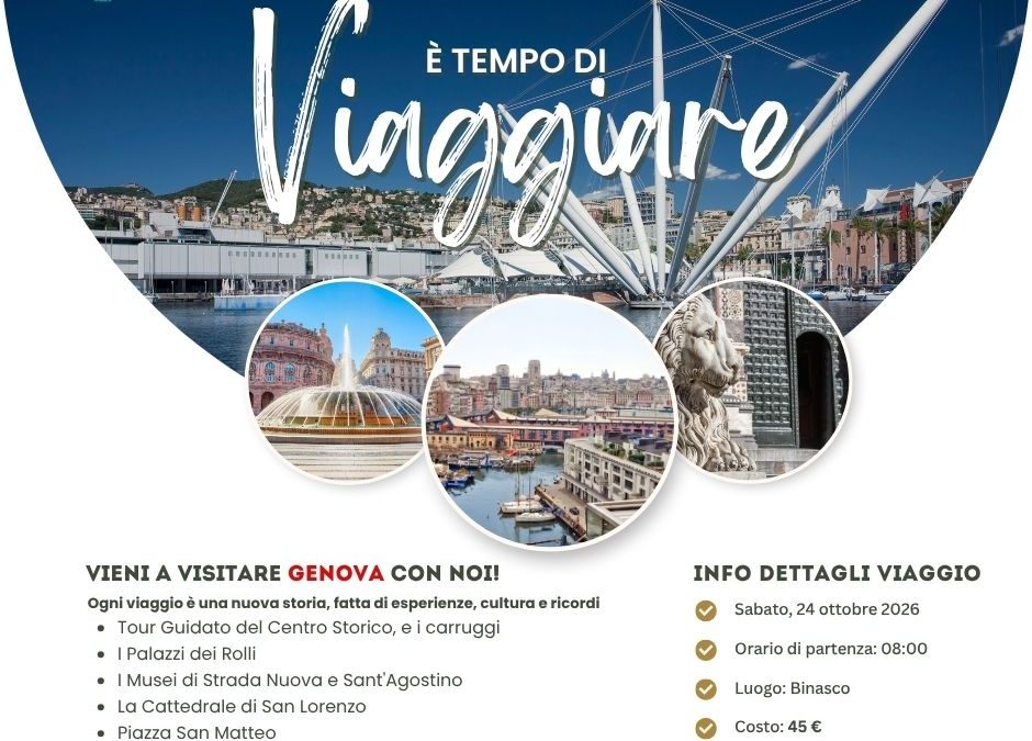 Gita a Genova – Sabato 24 ottobre 2026